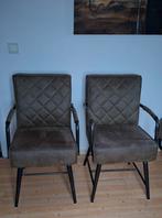 2 groene kamer stoelen, Huis en Inrichting, Stoelen, Ophalen, Twee, Overige kleuren, Zo goed als nieuw