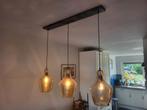 Reserve lampenkap voor hanglamp amber glas, Ophalen of Verzenden, Minder dan 50 cm, Industrieel, Glas