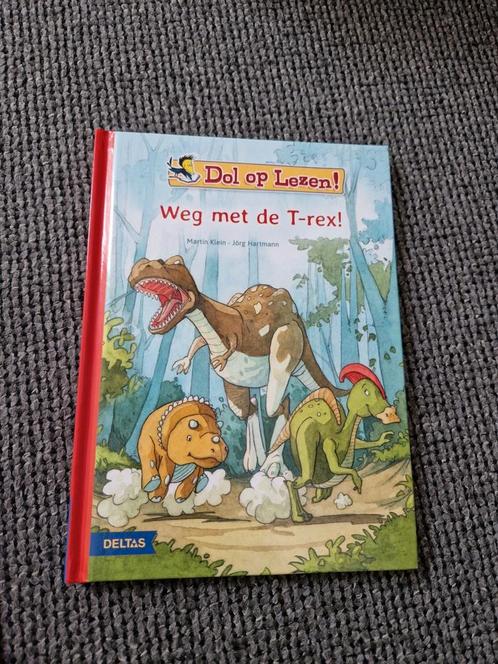 Dol op lezen! Weg met de T-rex!, Boeken, Kinderboeken | Jeugd | onder 10 jaar, Zo goed als nieuw, Ophalen of Verzenden