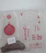 Mooie set kerst Stempels christmas, Ophalen of Verzenden, Zo goed als nieuw, Clearstamp