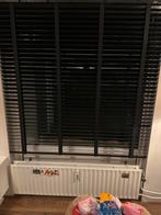 Zwarte houten jaloezieën, Ophalen, Zwart, 150 tot 200 cm, Zo goed als nieuw