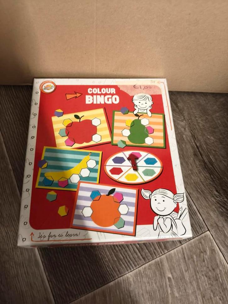 Colour Bingo - Leerzaam en Leuk!, Kinderen en Baby's, Speelgoed | Educatief en Creatief, Zo goed als nieuw, Puzzelen, Taal en Lezen