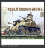 Bouwpakket Mirage-Hobby 72803 1/72 Medium Tank M3A1, Hobby en Vrije tijd, Modelbouw | Auto's en Voertuigen, Tank, Italeri, 1:32 tot 1:50