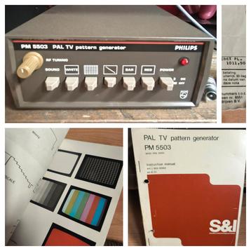 Vintage Philips PM 5503 PAL TV Pattern Generator  beschikbaar voor biedingen