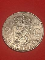 2,5 gulden rijksdaalder 1964 zilver, Postzegels en Munten, Munten | Nederland, Ophalen of Verzenden, Koningin Juliana, 2½ gulden