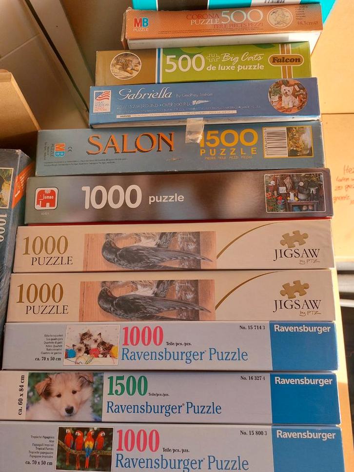 Meerdere Ravensburger legpuzzels 1000/1500 stukjes, Hobby en Vrije tijd, Denksport en Puzzels, Zo goed als nieuw, Legpuzzel, 500 t/m 1500 stukjes