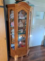 Vitrinekast ( zonder inhoud), Huis en Inrichting, 100 tot 150 cm, Eikenhout, Zo goed als nieuw, 25 tot 50 cm