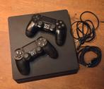 Playstation 4 + 2 Controllers, Spelcomputers en Games, Spelcomputers | Sony PlayStation 4, Ophalen, Met 2 controllers, Slim, 500 GB