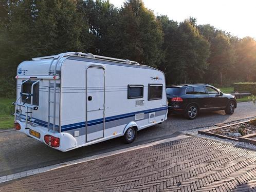 Van eerste eigenaar. Hobby de Luxe Easy 440., als nieuw., Caravans en Kamperen, Caravans, Particulier, tot en met 4, Treinzit