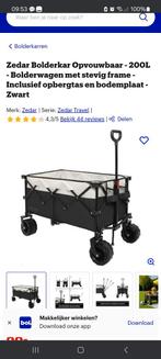 Zedar bolderkar - Opvouwbaar - Nieuw!, Ophalen