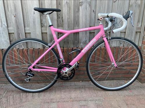 Barbie-roze vintage Gazelle racefiets, Fietsen en Brommers, Fietsen | Racefietsen, Zo goed als nieuw, Gazelle, 10 tot 15 versnellingen