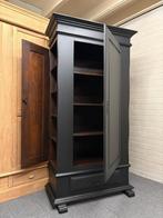 Eiken jagerskast landelijke uitvoering matzwart, Huis en Inrichting, 7577RB Oldenzaal, Ophalen of Verzenden, Zo goed als nieuw