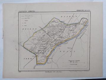 29 / Gemeente Kessel Limburg  Litho uit 1868 door J. Kuyper beschikbaar voor biedingen
