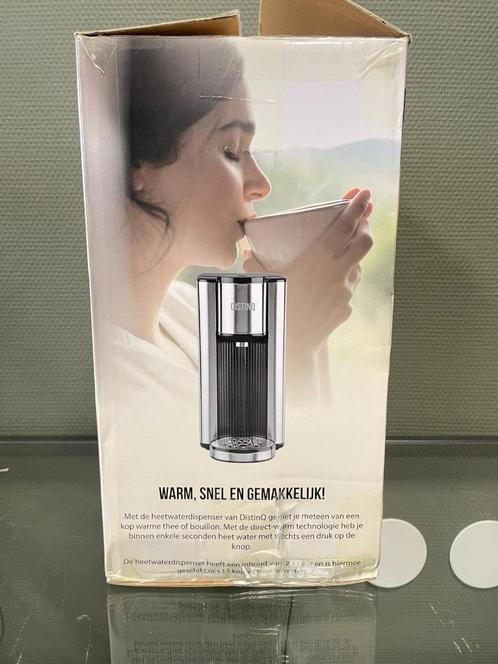 DistinQ Heetwater dispenser. Direct kokend water. 2.3L 2600W, Witgoed en Apparatuur, Waterkokers, Gebruikt, 2 liter of meer, Rvs