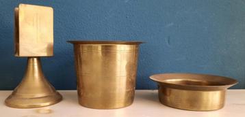 Antieke koperen tabak set beschikbaar voor biedingen