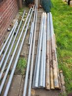 hekwerk palen en liggers, Ophalen, Gebruikt, IJzer, Gaashekwerk