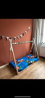 Childhome Tipi Grondbed 70x140 + Lattenbodem, Ophalen, 70 tot 85 cm, 140 tot 160 cm, Zo goed als nieuw