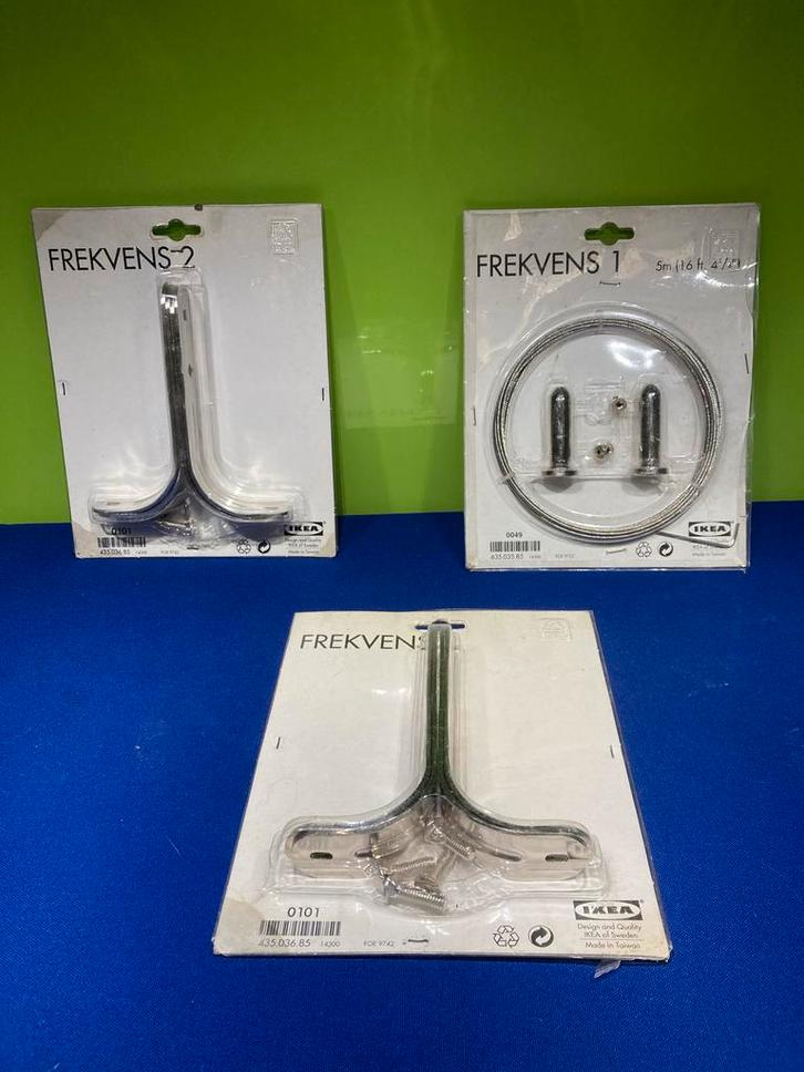 IKEA FREKVENS Gordijn Ophangsysteem Compleet + Hoekset, Huis en Inrichting, Stoffering | Gordijnen en Lamellen, Nieuw, Minder dan 100 cm
