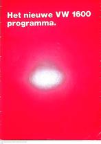 VW 1600 Brochure, Ophalen of Verzenden, Gelezen, Volkswagen, Volkswagen