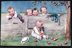 Kinderen zien de appels (niet ver) van de boom vallen, 1921, Verzenden, 1920 tot 1940, Gelopen, Kinderen
