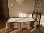 Eenpersoons Boxspring in Goede Staat, 90 cm, Eenpersoons, Bruin, Ophalen of Verzenden