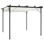 Pergola met uitschuifbaar dak 3x3 m staal, Ophalen of Verzenden, Nieuw