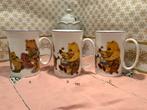 3 Fine bone Lascelles China Teddyberen kopje made in England, Ophalen of Verzenden