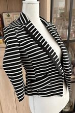 Elegante gestreepte colbert blazer - Maat 36, Wit, Ophalen of Verzenden, Zo goed als nieuw, Jasje
