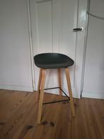 Hay Barkruk Groen/Hout - Zithoogte 65cm, Ophalen, Met voetsteun, 60 tot 90 cm, Zo goed als nieuw