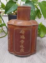 antieke Chinese theebus. Gemaakt van tin., Antiek en Kunst, Antiek | Tin, Ophalen of Verzenden