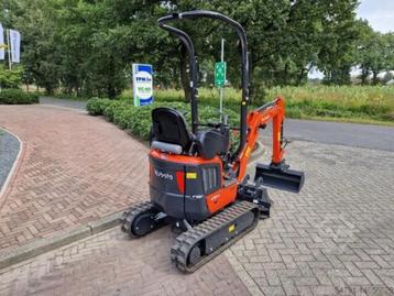 Minigraver - graafmachine te huur €120 p/dag, Kubota U10-5 beschikbaar voor biedingen