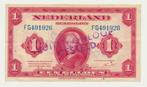 Nederland 1 Gulden 1943 Wilhelmina Buiten omloop gesteld, Postzegels en Munten, Bankbiljetten | Nederland, Los biljet, 1 gulden