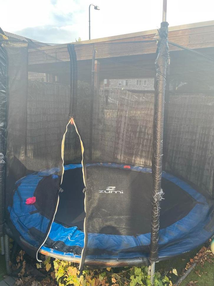 Gratis  240cm Ronde Trampoline - Zumi, Kinderen en Baby's, Speelgoed | Buiten | Trampolines, Gebruikt, Ophalen