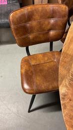 Eettafel stoelen (6 stuks), Ophalen, Bruin, Zo goed als nieuw, Metaal
