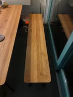 Seuren design bankje. 2.10m lengte, Ophalen, Minder dan 50 cm, Eikenhout, 200 cm of meer