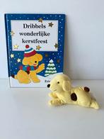 Boek Dribbels wonderlijke kerstfeest + knuffel Dribbel 17 cm, Ophalen of Verzenden, Gebruikt