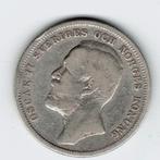 24-821 Zweden 1 krone 1901, Postzegels en Munten, Munten | Europa | Niet-Euromunten, Zilver, Losse munt, Overige landen, Verzenden