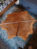 Robuuste Eiken Salontafel - 90cm, Huis en Inrichting, Tafels | Salontafels, Ophalen, Gebruikt, 50 tot 100 cm, 50 tot 100 cm