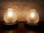 Vintage retro plafondlamp tafellamp Mid Century jaren 60., Ophalen of Verzenden, Zo goed als nieuw, Glas, Vintage retro jaren 60 glas Design Mid Century.