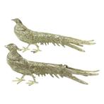 Vintage Koppel Fazant Beelden Sculptuur Frankrijk 27cm, Ophalen of Verzenden, Gebruikt, Dier