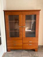 Massief houten servieskast, Ophalen, Gebruikt, 25 tot 50 cm, 200 cm of meer