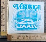 Vintage sticker Veronica 25 jaar 1958 1984 televisiezender, Ophalen of Verzenden, Zo goed als nieuw