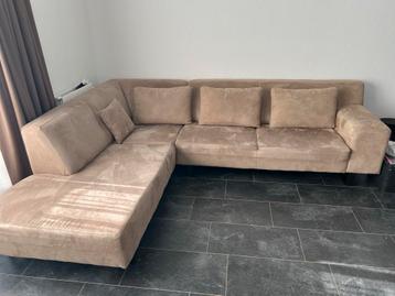 Crème Hoekbank - Stoffen Bekleding beschikbaar voor biedingen
