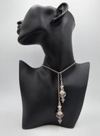 Zilveren jasseronketting met breidoppen, 835, Verzenden, Zilver, Ketting