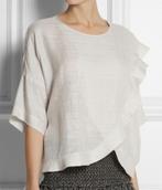 ZWARTE ruw zijden top / blouse Isabel Marant Etoile mt S/M, Zwart, Maat 36 (S), Gedragen, Ophalen