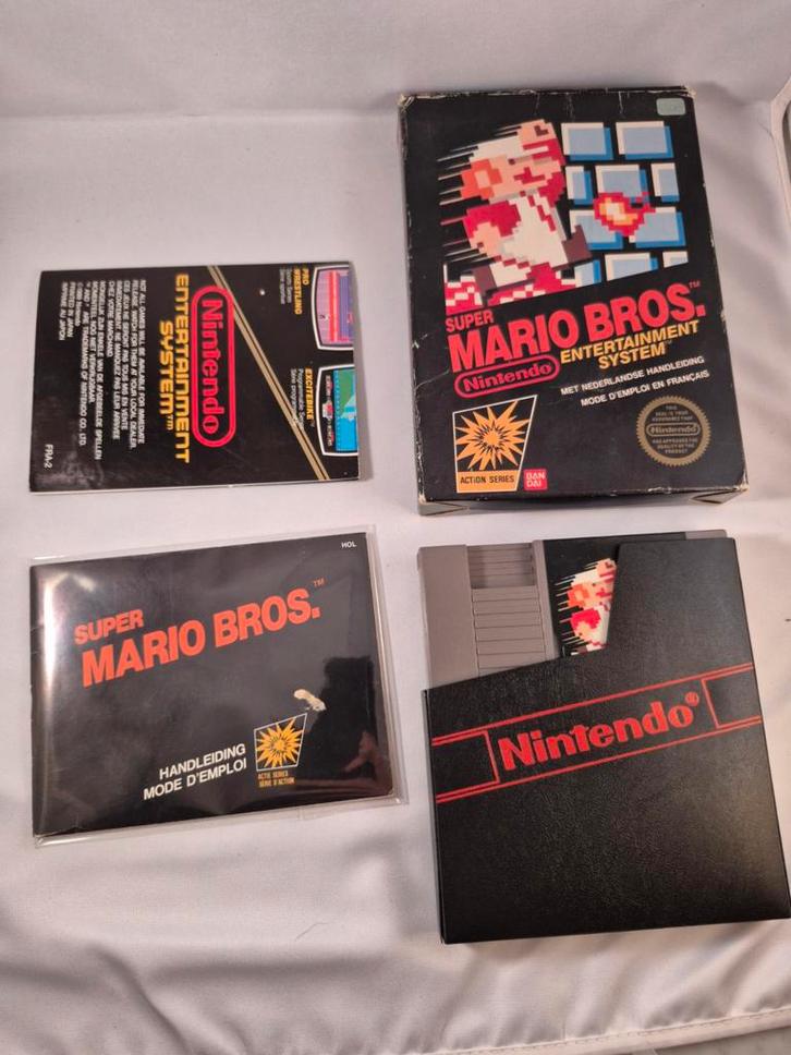 Super Mario Bros. NES Compleet - Hangtab Versie, Spelcomputers en Games, Games | Nintendo NES, Gebruikt, Platform, 2 spelers, Vanaf 3 jaar