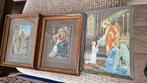 3 oude schilderijen van 1e heilige Communie, Antiek en Kunst, Ophalen of Verzenden