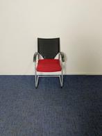 2 x Vergaderstoel Wilkhahn Modus, rode stof, netbespannen, Huis en Inrichting, Stoelen, Ophalen, Gebruikt, Stof, Twee