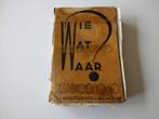 Boek Wie wat waar jaarboek 1940 Roterdamsch Nieuwsblad, Ophalen of Verzenden, 20e eeuw of later, Gelezen