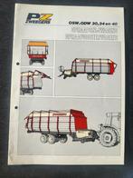 Tractor folder PZ zweegers opraapdoseerwagen, Ophalen of Verzenden, Zo goed als nieuw